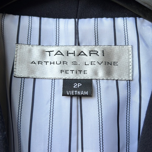 Tahari Arthur S Levine Women’s Dark Navy Dress Blazer Jacket - Picture 2 of 7